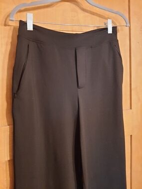 Classic Asana Ninepine Black Wide-Leg Trousers With Pockets M